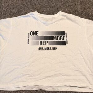 BuffBunny White Crop Top with Black Text